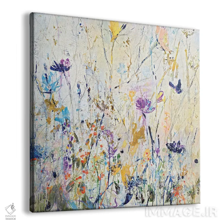 تابلو انتزاعی دانه های تابستانی اثر جودی ماس - نمای پرسپکتیو محصول