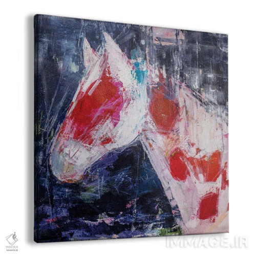 تابلو دکوراتیو کره اسب خجالتی اثر جودی ماس - نمای پرسپکتیو محصول