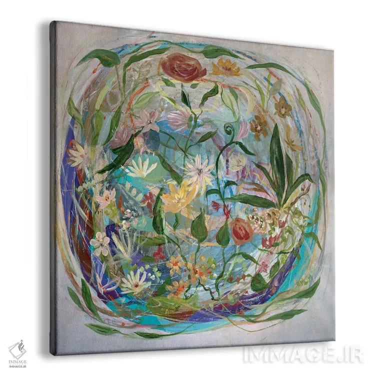 تابلو انتزاعی هدیه زندگی اثر جودی ماس - نمای پرسپکتیو محصول