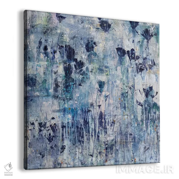 تابلو انتزاعی شکوه گل ها اثر جودی ماس - نمای پرسپکتیو محصول