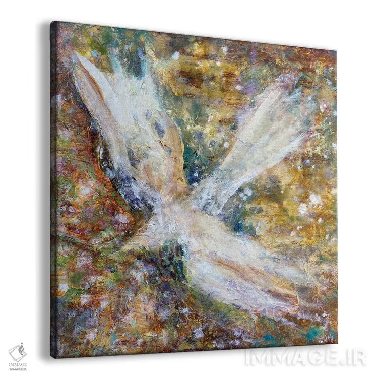 تابلو انتزاعی پرواز اثیری اثر جودی ماس - نمای پرسپکتیو محصول