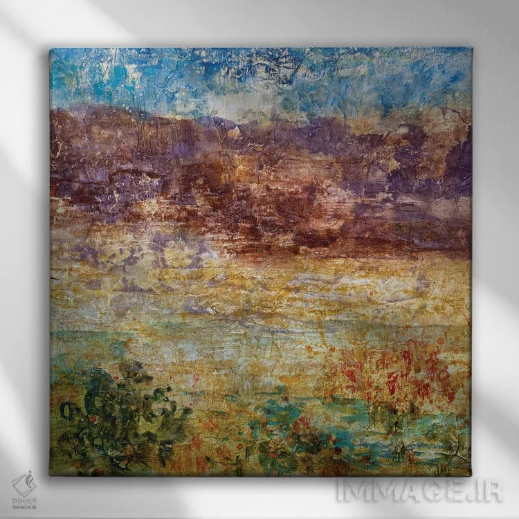 تابلو انتزاعی پیاده روی صبحگاهی اثر جودی ماس - نمای روبهرو روی دیوار