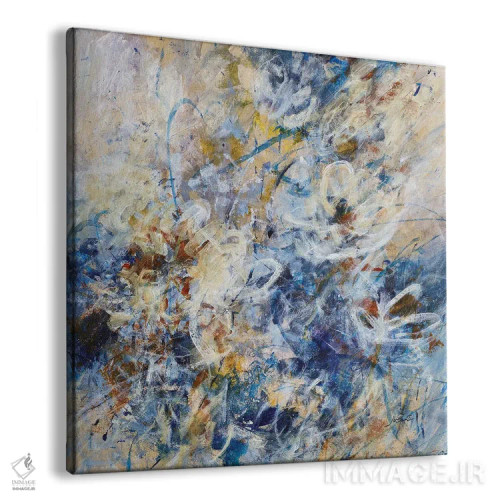 تابلو انتزاعی گل های اسپانیایی اثر جولیان اسپنسر - نمای پرسپکتیو محصول