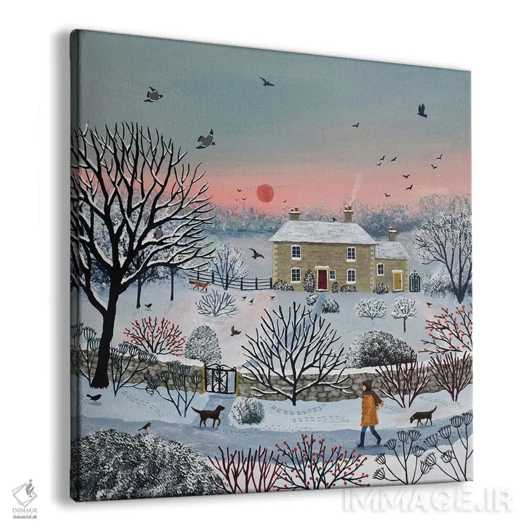 تابلو دکوراتیو نزدیک خانه اثر جو گراندی - نمای پرسپکتیو محصول