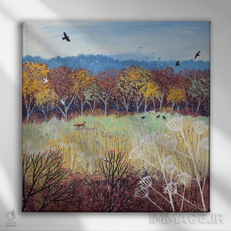 تابلو دکوراتیو طلای صیقلی اثر جو گراندی - نمای روبهرو روی دیوار