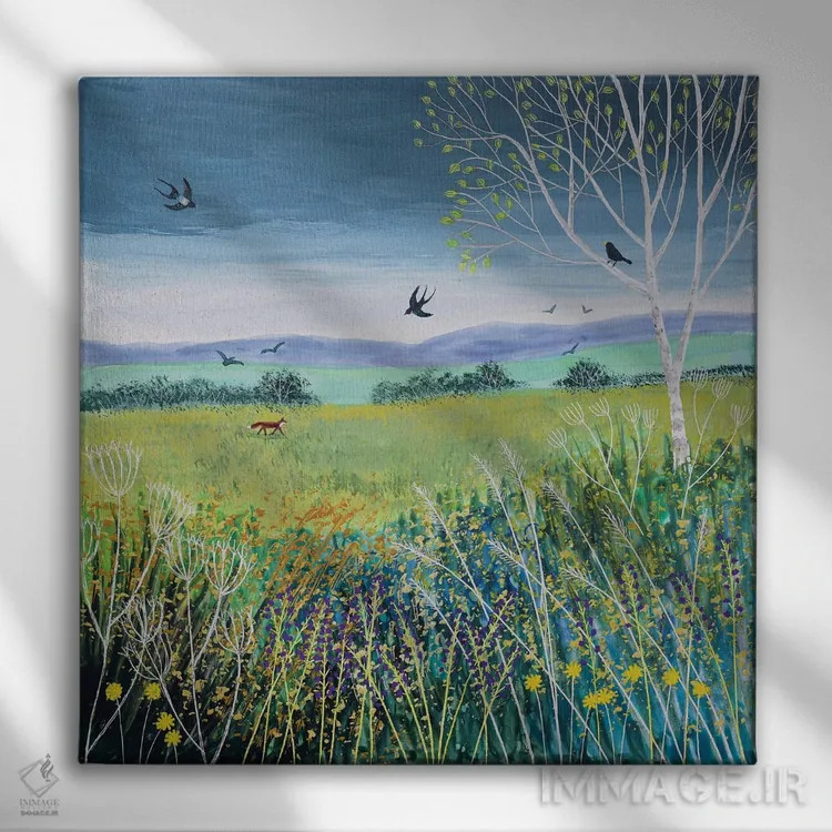 تابلو دکوراتیو طوفان نزدیک اثر جو گراندی - نمای روبهرو روی دیوار