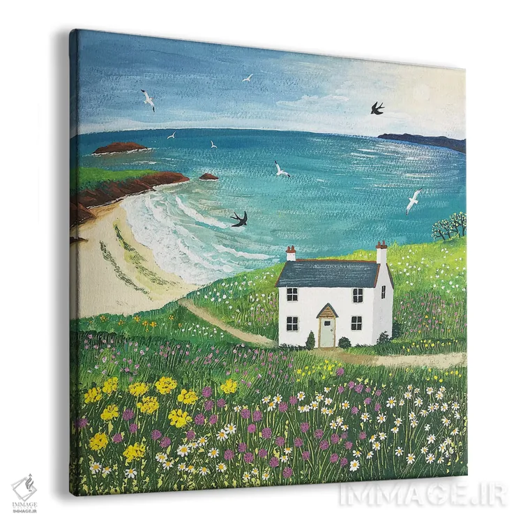 تابلو دکوراتیو کلبه ساحلی اثر جو گراندی - نمای پرسپکتیو محصول