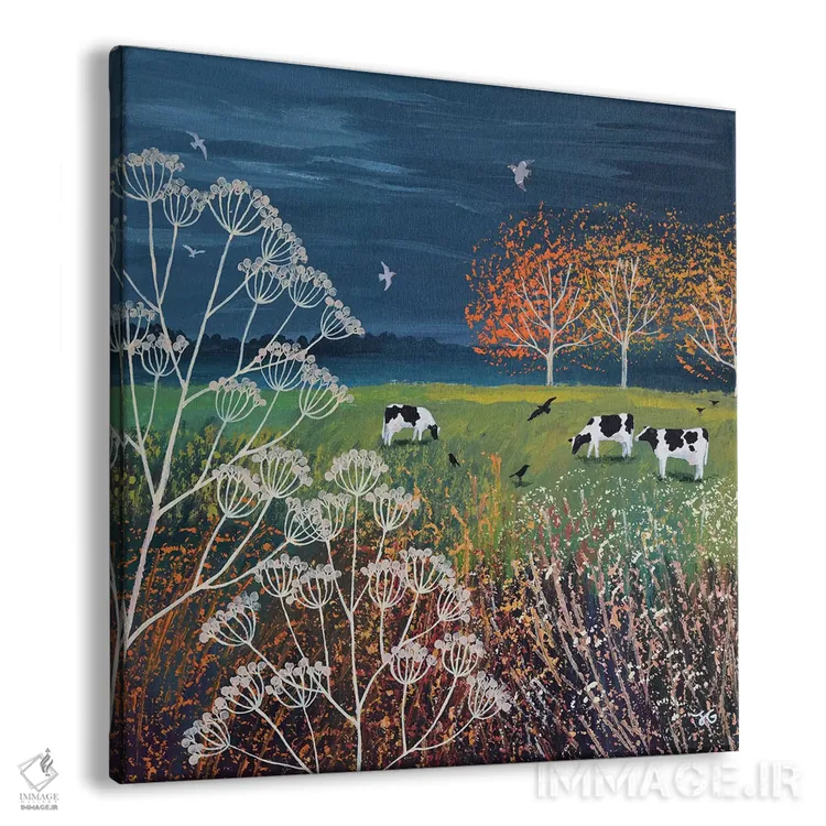 تابلو دکوراتیو طوفان در افق اثر جو گراندی - نمای پرسپکتیو محصول