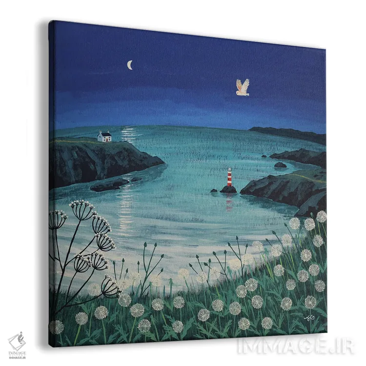 تابلو دکوراتیو زمان و جزر و مد اثر جو گراندی - نمای پرسپکتیو محصول