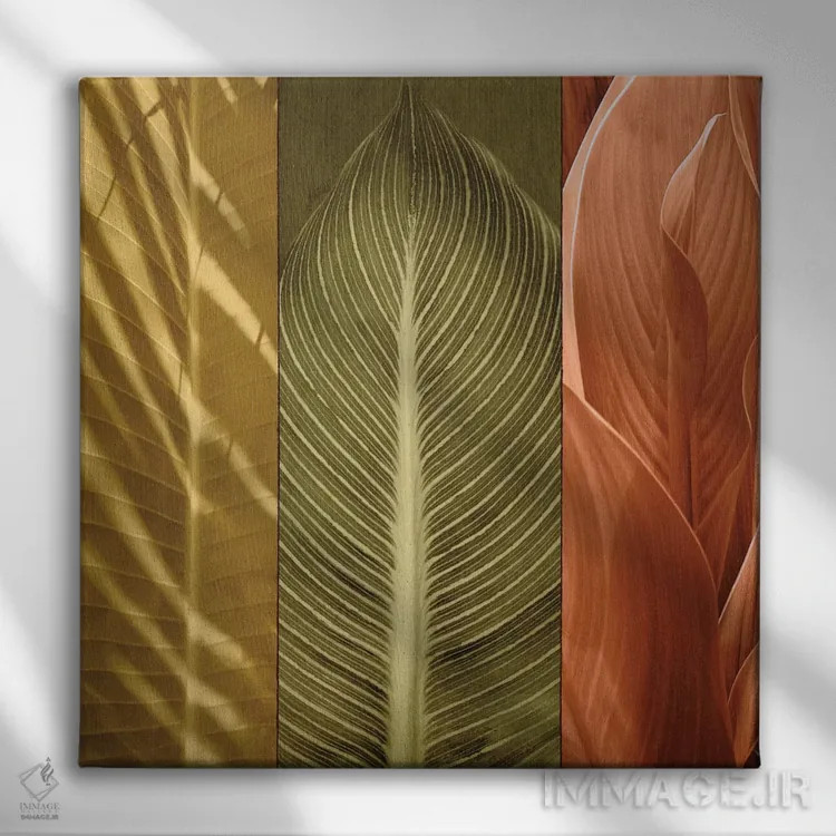 تابلو دکوراتیو سه گانه استوایی II اثر جان سبا - نمای روبهرو روی دیوار