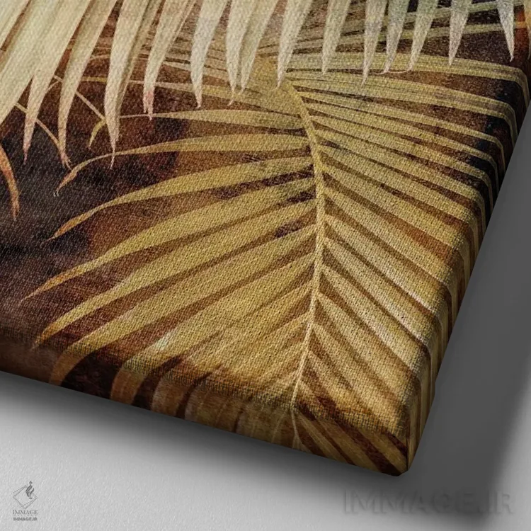 تابلو دکوراتیو سیشل ها I اثر جان سبا - نمای نزدیک بافت بوم