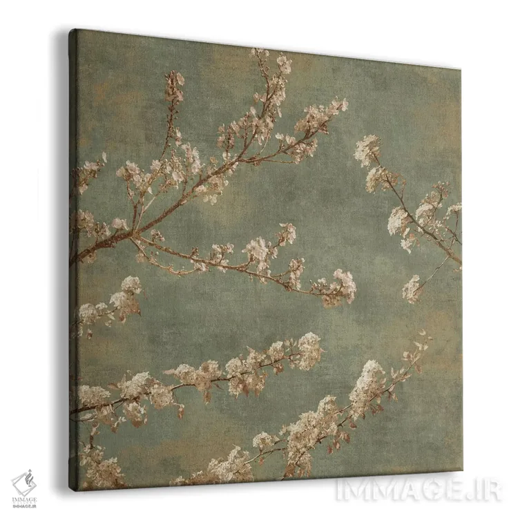 تابلو دکوراتیو شکوفه صبحگاهی II اثر جان سبا - نمای پرسپکتیو محصول