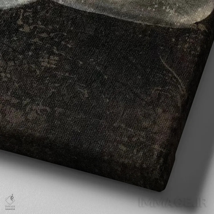 تابلو دکوراتیو مگنولیا II اثر جان سبا - نمای نزدیک بافت بوم