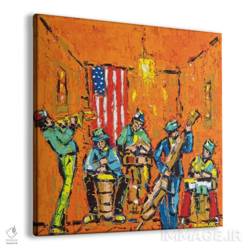 تابلو دکوراتیو حس و حال موسیقیایی اثر یواخیم مک میلان - نمای پرسپکتیو محصول