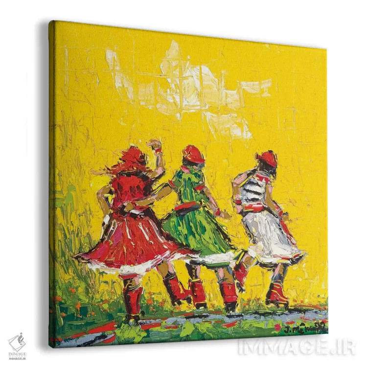 تابلو دکوراتیو اسکیت سواری اثر یواخیم مک میلان - نمای پرسپکتیو محصول