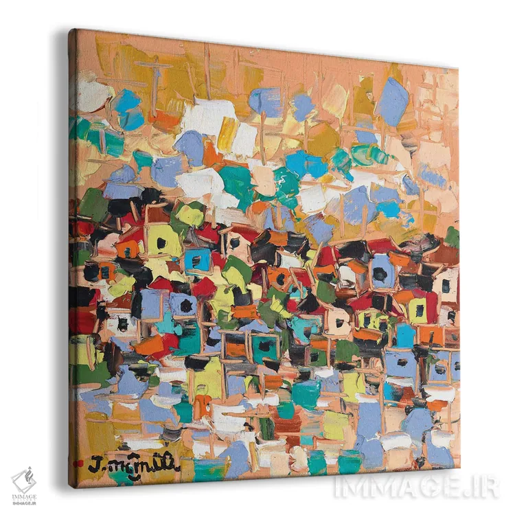 تابلو انتزاعی ساحل خلیج اثر یواخیم مک میلان - نمای پرسپکتیو محصول