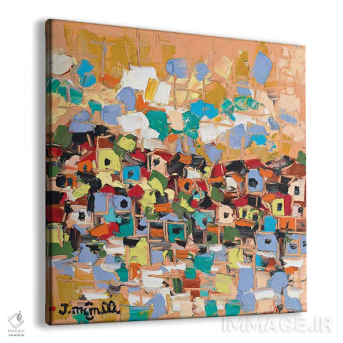 تابلو انتزاعی ساحل خلیج اثر یواخیم مک میلان - نمای پرسپکتیو محصول