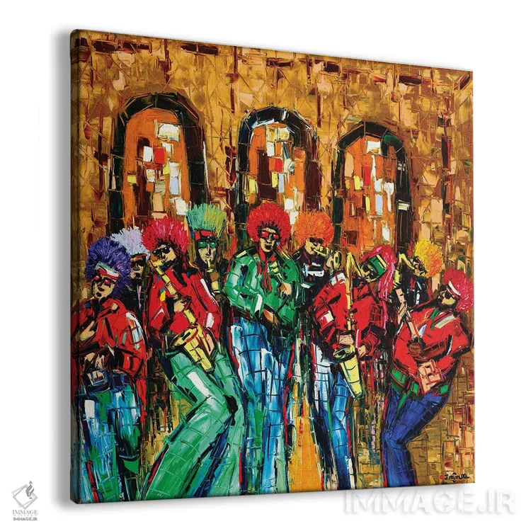 تابلو دکوراتیو کلاه گیس های بنگلور اثر یواخیم مک میلان - نمای پرسپکتیو محصول