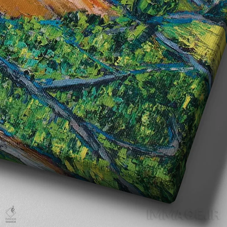تابلو دکوراتیو بررسی اجمالی اثر یواخیم مک میلان - نمای نزدیک بافت بوم
