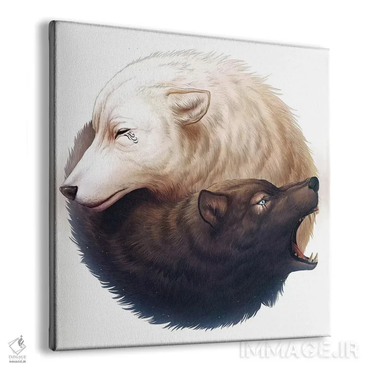 تابلو دکوراتیو یین و یانگ اثر جو جو آرت - نمای پرسپکتیو محصول