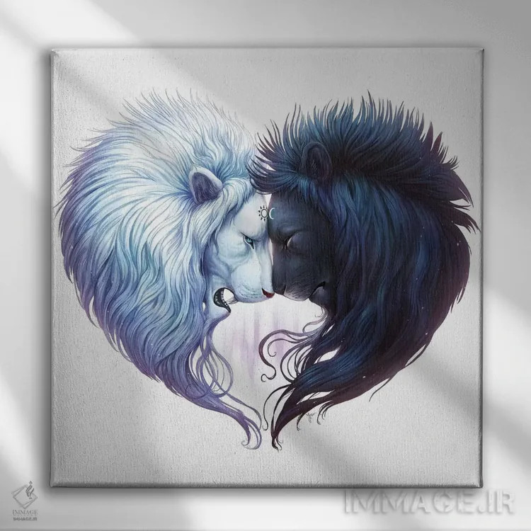 تابلو دکوراتیو برادری اثر جو جو آرت - نمای روبهرو روی دیوار