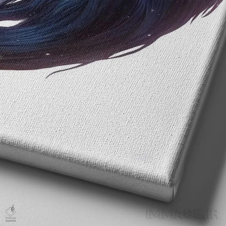 تابلو دکوراتیو برادری اثر جو جو آرت - نمای نزدیک بافت بوم