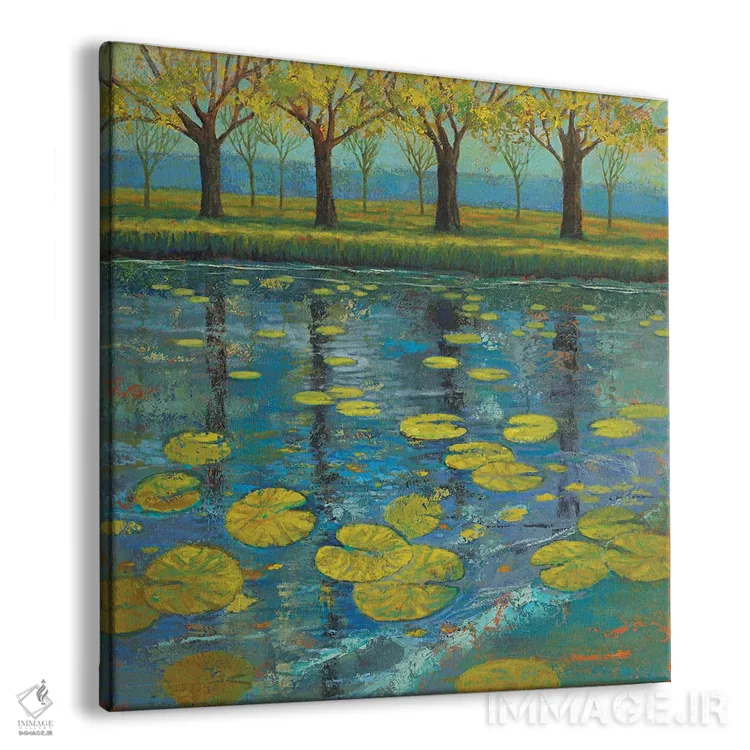 تابلو دکوراتیو چشمه های درخشان II اثر جولی جوی - نمای پرسپکتیو محصول