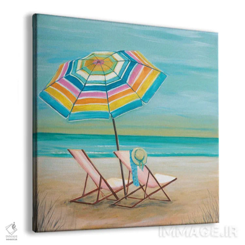 تابلو دکوراتیو دوتایی کنار دریا II اثر جولی جوی - نمای پرسپکتیو محصول