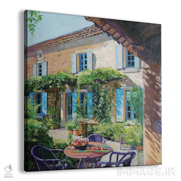 تابلو دکوراتیو تراس سیب اثر ژان پل کورشیا - نمای پرسپکتیو محصول