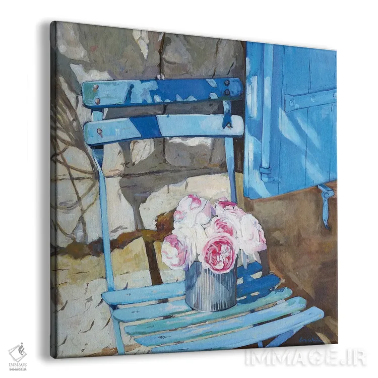 تابلو دکوراتیو گل های رز باغچه اثر ژان پل کورشیا - نمای پرسپکتیو محصول