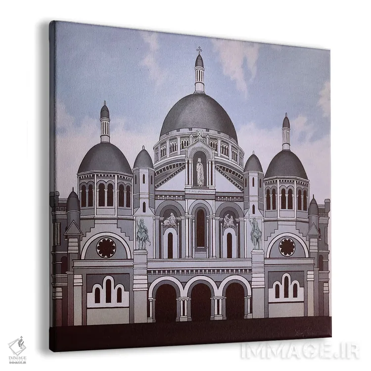 تابلو دکوراتیو کلیسای سکره کور اثر لیزا جپسون - نمای پرسپکتیو محصول