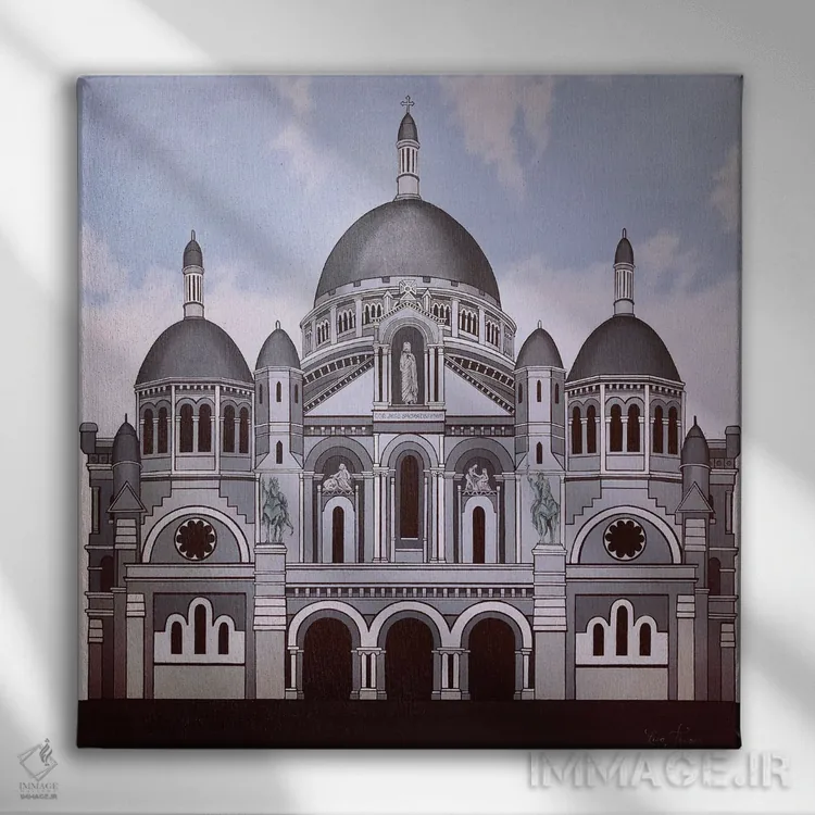 تابلو دکوراتیو کلیسای سکره کور اثر لیزا جپسون - نمای روبهرو روی دیوار