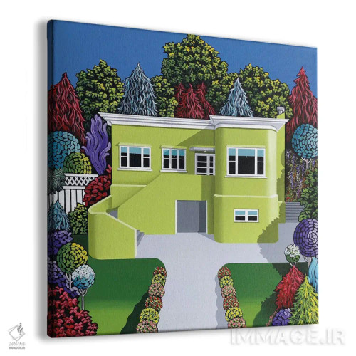 تابلو دکوراتیو دکور سبز اثر لیزا جپسون - نمای پرسپکتیو محصول