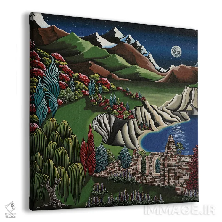 تابلو دکوراتیو پناهگاه معدنچیان اثر لیزا جپسون - نمای پرسپکتیو محصول