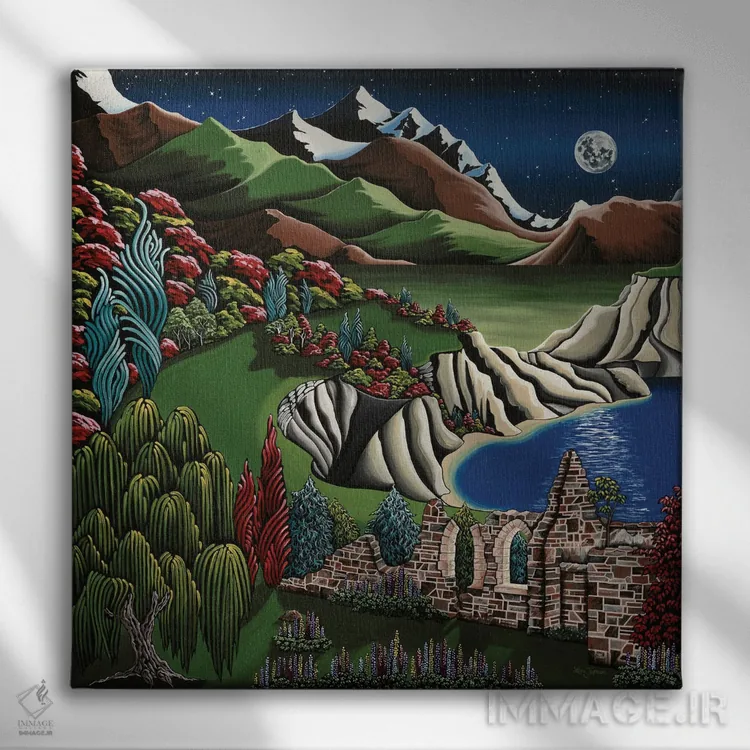 تابلو دکوراتیو پناهگاه معدنچیان اثر لیزا جپسون - نمای روبهرو روی دیوار