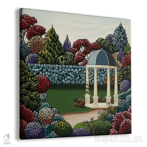تابلو دکوراتیو واحه ای در حیاط پشتی اثر لیزا جپسون - نمای پرسپکتیو محصول