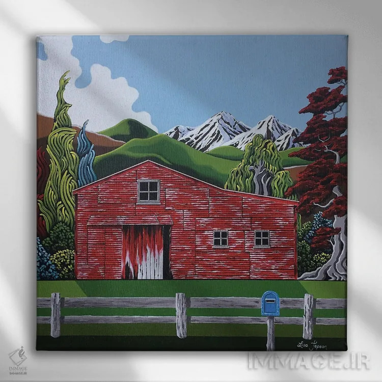 تابلو دکوراتیو جذابیت روستایی اثر لیزا جپسون - نمای روبهرو روی دیوار