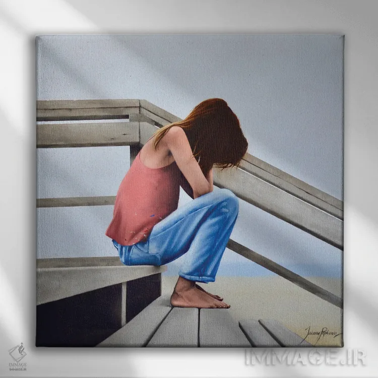 تابلو دکوراتیو انسداد خلاقانه هنرمند اثر جانی پاپکس - نمای روبهرو روی دیوار