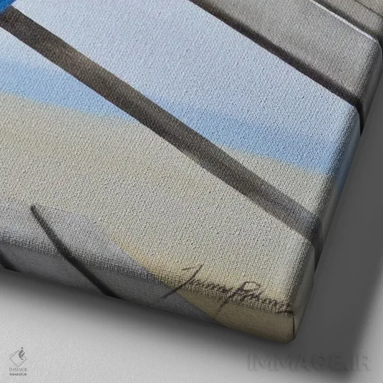 تابلو دکوراتیو انسداد خلاقانه هنرمند اثر جانی پاپکس - نمای نزدیک بافت بوم