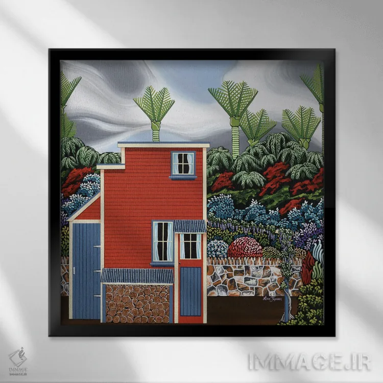 تابلو دکوراتیو میل و آرزو اثر لیزا جپسون - نمای قابدار مشکی