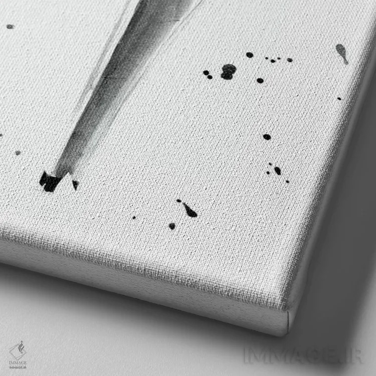 تابلو دکوراتیو جذاب شماره دو اثر جنیفر پکستون پارکر - نمای نزدیک بافت بوم