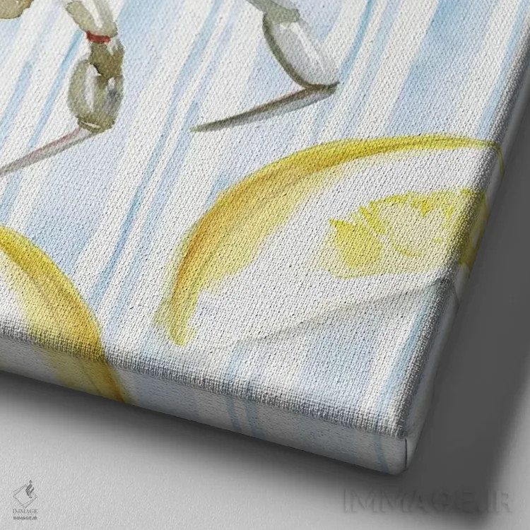 تابلو دکوراتیو تابستان نیوانگلند یک اثر جنیفر پکستون پارکر - نمای نزدیک بافت بوم