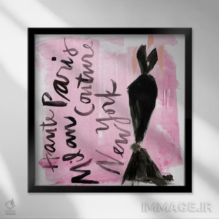 تابلو دکوراتیو باند فرود یک اثر جنیفر پکستون پارکر - نمای قابدار مشکی