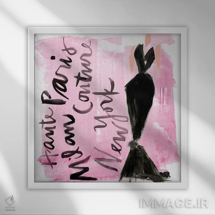 تابلو دکوراتیو باند فرود یک اثر جنیفر پکستون پارکر - نمای قابدار سفید