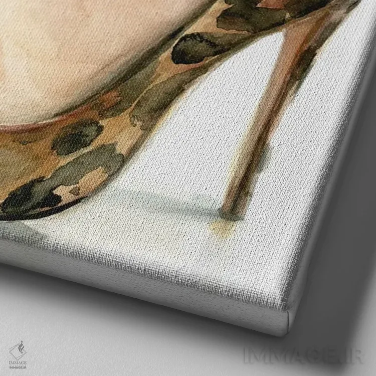 تابلو دکوراتیو جمعه غیررسمی ۲ اثر جنیفر پکستون پارکر - نمای نزدیک بافت بوم