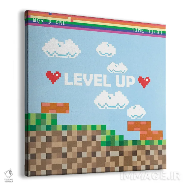 تابلو دکوراتیو ارتقا ۱ اثر جنیفر پکستون پارکر - نمای پرسپکتیو محصول