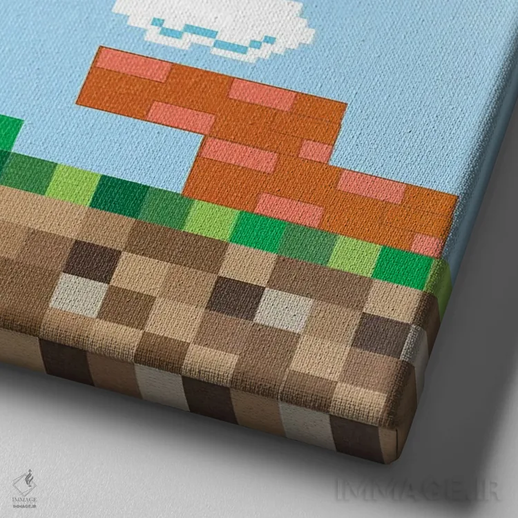 تابلو دکوراتیو ارتقا ۱ اثر جنیفر پکستون پارکر - نمای نزدیک بافت بوم