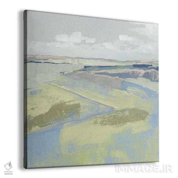 تابلو انتزاعی دشت پاستلی ۲ اثر جنیفر پکستون پارکر - نمای پرسپکتیو محصول
