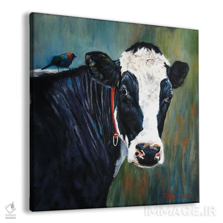 تابلو دکوراتیو یه پرنده بهم گفت اثر یان پرلی - نمای پرسپکتیو محصول