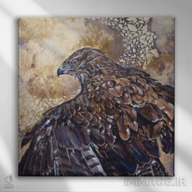 تابلو دکوراتیو جریان های هوای گرم اثر یان پرلی - نمای روبهرو روی دیوار